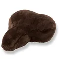 Produktbild: Reissner Lammfelle Fahrradsattel Bezug Fahrradsattelüberzug aus Merino Lammfell FSB-A-1 Dunkelbraun Mocca 30x20cm