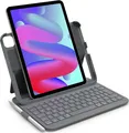Produktbild: Inateck BK2007, Touchpad, Apple, iPad Air 11 Inch 7th Gen M3 2025 iPad Air 11 Inch 6th Gen 2024 (A2902/A2903/A2904) iPad Air 10.9..., Grau, Akkustand, Bluetooth, Caps Lock, Ladend, Kabellos