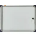 Produktbild: Nobo - Schaukasten ® Innenbereich 50,5 X 38,5 X 2,5 (b X H X T) 2 X Din A4 Mit Schloss Aluminium/kunststoff Silber