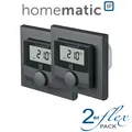 Produktbild: 2er Set - Homematic IP Wandthermostat anthrazit mit Schaltausgang - für Mar
