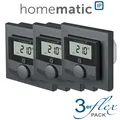 Produktbild: 3er Set - Homematic IP Wandthermostat anthrazit mit Schaltausgang - für Mar