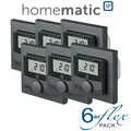 Produktbild: 6er Set - Homematic IP Wandthermostat anthrazit mit Schaltausgang - für Mar