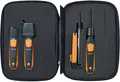 Produktbild: Testo Smart Probes Klima-Set, Messung Luft-/Oberflächentemperatur, Feuchte, Luftgeschwindigkeit, Volumenstrom, Smart-Bedienung (0563 0003 10)