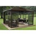Produktbild: Sojag Pavillon Castel 12x14, bronze, 362 x 427 x 296 cm (L x B x H), Aluminium