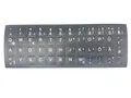Produktbild: T-ProTek DEUTSCHE Tastaturaufkleber - schwarz MATT 48 Tasten 1,4 cm x 1,4 cm Selbstkleben kompatibel für LG Laptop Notebook
