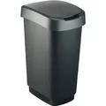 Produktbild: Swingeimer Twist 50 L Schwarz Silber Mülleimer & Abfallbeutel - Rotho