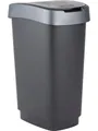 Produktbild: ROTHO Mülleimer Rotho Swingeimer Twist 50 L schwarz silber