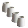 Produktbild: 4 Stück Lampenschirm Hängelampe Stoff E14 Ersatzschirm Lampenschirme E14 Ersatzteil Stoffleuchte Tischleuchte Pendelleuchte Lampenschirm weiß (4 Stk. konisch weiß Pendelleuchte)