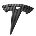 Produktbild: Spigen Tesla Model 3 Highland 2024 Vorderes Emblem Logo Aufkleber, Perfekte Anpassung und Abdeckung, Einfache Installation, Kompatibel mit Tesla Model 3 Highland 2024 Zubehör - Carbon