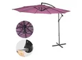 Produktbild: Ampelschirm Terni, Sonnenschirm Sonnenschutz, Ø 3m neigbar, Polyester/Stahl 11kg ~ lavendel-rot ohne Ständer