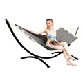Produktbild: AMANKA Outdoor Hängematte mit Gestell - 300cm Hängemattengestell 190x80 Stabhängematte
