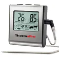 Produktbild: ThermoPro TP16 Digitales Bratenthermometer Ofenthermometer Fleischthermometer Grillthermometer Küchen Thermometer mit Timer für BBQ, Grill, Smoker