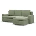 Produktbild: Mebligo Ecksofa, Grün, Textil, 3-Sitzer, L-Form, 230x159 cm, Wohnzimmer, Sofas & Couches, Wohnlandschaften, Ecksofas