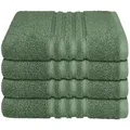 Produktbild: Schiesser Handtuchset, Dunkelgrün, Textil, 50x100 cm, Badtextilien, Handtücher