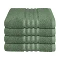 Produktbild: Schiesser Handtuchset Milano - 4-teilig - 50 x 100 cm - Dunkelgrün