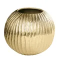 Produktbild: Moderne Vase Elegance - 25cm - Gold antik - Hammerschlag Design