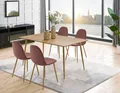 Produktbild: OTTO home Esszimmerstuhl Eadwine, Stuhl, Küchenstuhl, 4-Fuß Stuhl (Set, 2 St), Polsterstuhl mit Metallgestell, im 1er. 2er und 4er Set erhältlich