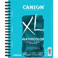 Produktbild: Canson XL Series Aquarellblock mit Textur, Verwendung mit Farbstift, Tinte, Pastellfarben und Acryl, seitliche Drahtbindung, 63,5 kg, 17,8 x 25,4 cm, 30 Blatt