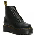 Produktbild: DR. MARTENS Sinclair Gemilltes Nappaleder Plateaustiefel Schnürboots Plateauboots, Chunky Boot mit Front-Reißverschluss schwarz 38 EU