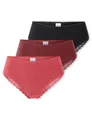 Produktbild: Schiesser Damen 3 PACK Brazilian Slip Unterwäsche mit Spitze - Modern Multipacks
