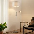 Produktbild: Stehlampe Colima Lindby, alu / grau / zink, für Wohn- / Esszimmer, Metall, Modern, Stehlampe 9626810