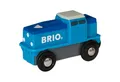 Produktbild: BRIO® Spielzeugeisenbahn-Set BRIO World World Blaue Frachtlok mit Batterie