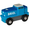 Produktbild: BRIO World World Blaue Frachtlok mit Batterie, Spielfahrzeug