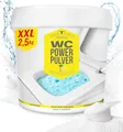 Produktbild: WC Reiniger extra stark mit Zitrusduft | WC Schaum als WC Pulver | WC Schaumreiniger entfernt kraftvoll Kalk & Urinstein | Selbsttätiger Toilettenreiniger WC POWER PULVER XXL von URBAN FOREST (2,5kg)
