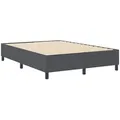 Produktbild: vidaXL Bett Plattformbettgestell Dunkelgrau 160 x 200 cm Stoff (1-tlg) grau 160 cm x 203 cm x 35 cm