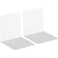 Produktbild: Wedo Buchstütze 1021100, breit, weiß, 12 x 14cm, aus Metall, 2 Stützen, 2 Stück