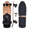 Produktbild: Apollo Surfskate pro Board | midi Longboard für Erwachsende, Kinder mit hochwertiger Surf Skate Achse | Mini Cruiser Board für Streetsurf | Carving & Pumping, Skateboard Kinder ab 6 Jahre