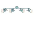 Produktbild: Deckenstrahler Deckenleuchte Drehbar Retro 4xE14 40W Schwenkbar mint-weiß Metall