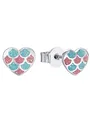 Produktbild: Prinzessin Lillifee Ohrringe Mädchen Ohrstecker Herz 925 Silber bunt 2031157