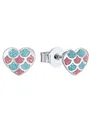 Produktbild: Prinzessin Lillifee Ohrringe Mädchen Ohrstecker Herz 925 Silber bunt 2031157