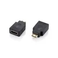 Produktbild: Equip - Mini HDMI Adapter - Mini HDMI Typ C (M) - HDMI Typ A (W) - Schwarz (118914)
