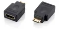 Produktbild: Equip Adapter Minihdmi (Typ C) > HDMI (Typ A) S/B Schwarz Polybeutel
