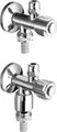 Produktbild: Schell Doppelanschluss-Eckventil COMFORT G 1/2 AG, m ASAG E, m RV, o. RB, verchromt 5 Stk