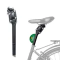 Produktbild: CONTEC Feder-Sattelstütze SP-060 Slim Parallelogramm, Ø 27,2 mm, 350 mm lang, Aluminium, Komfort für MTB & Citybike, Federung für Rücken-Entlastung, Schwarz