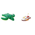 Produktbild: Intex Lil' Sea Turtle Ride On 1.50m x 1.27m Swimming Pool Beach Toy #57524NP Sin