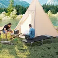 Produktbild: Outsunny Campingbett Feldbett Klappbett mit Kissen Campingliege