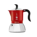 Produktbild: Espressokocher Italienische Kaffeemaschine Bialetti FIAMMETTA INDUCTI Rot Edelst