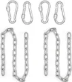 Produktbild: 2x 230kg Hängesessel Kette -100cm Aufhängung 4 Karabiner Hängematte Boxsack