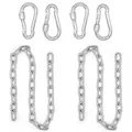 Produktbild: 2x 230kg Hängesessel Kette -100cm Aufhängung 4 Karabiner Hängematte Boxsack