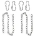 Produktbild: AMANKA Hängesessel Kette 2er Set - 100 cm Schwerlast Eisenkette - Verlängerung bis 230 kg, Verlängerungskette mit Karabinern - für Hängestuhl, Schaukel, Boxsack
