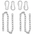 Produktbild: 2x 230kg Hängesessel Kette -100cm Aufhängung 4 Karabiner Hängematte Boxsack
