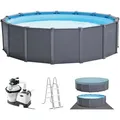Produktbild: Intex Frame Pool 478 x 124 cm Komplettset | Rundpool mit Zubehör
