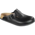 Produktbild: Clog Boston SL Gr.41 schwarz Obermaterial:Leder EN20345 SRA BIRKENSTOCK - Schwarz - 41