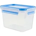 Produktbild: CLIP & CLOSE Frischhaltedose 1,1 Liter transparent/blau, rechteckig, Hochformat