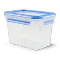Produktbild: EMSA Clip & Close Frischhaltedose, rechteckig, 1,1 L, mit Deckel, Aufbewahrungsbox, 100 Prozent dicht, spülmaschinen-, gefrier-, mikrowellenfest, Transparent, Blau, Made in Germany, 508541
