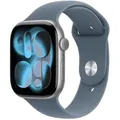 Produktbild: Sport Armband für Apple Watch Series 1 - 9 / SE (38/40/41 mm) | Series 10 / 11 (42 mm) - Größe M/L - Anchor Blue